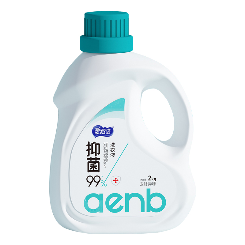 苏宁宜品x爱恩倍抑菌祛味洗衣液2L装+1袋留香珠高清大图