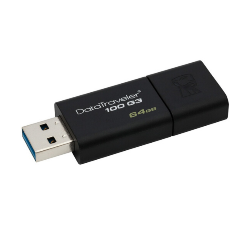 金士顿（Kingston）DT 100G3 64GB USB3.0 U盘 高速车载U盘 黑色