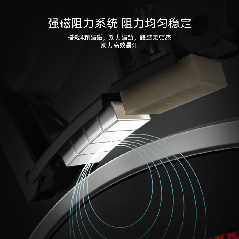舒华动感单车家用不扰邻智能室内脚踏车运动减肥健身器材B382高清大图