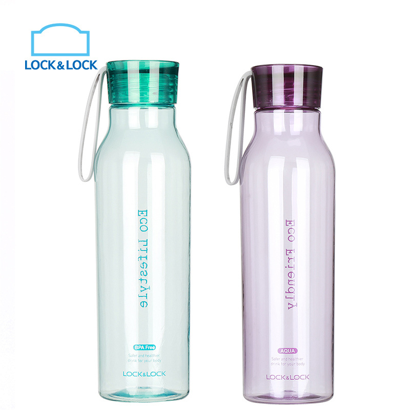 乐扣乐扣(lock&lock)塑料水杯两件套 HLC644S601(550ml) 2只装 不保温