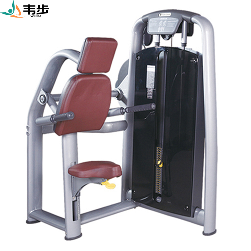 韦步wellBu6024商用坐姿肱三头肌练习机坐式手臂下压肌肉训练器健身房高清大图