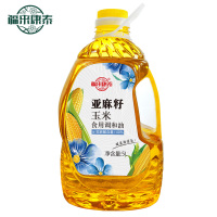 福来康泰冷榨亚麻籽油非转玉米油食用调和油低温冷榨植物食用油5L