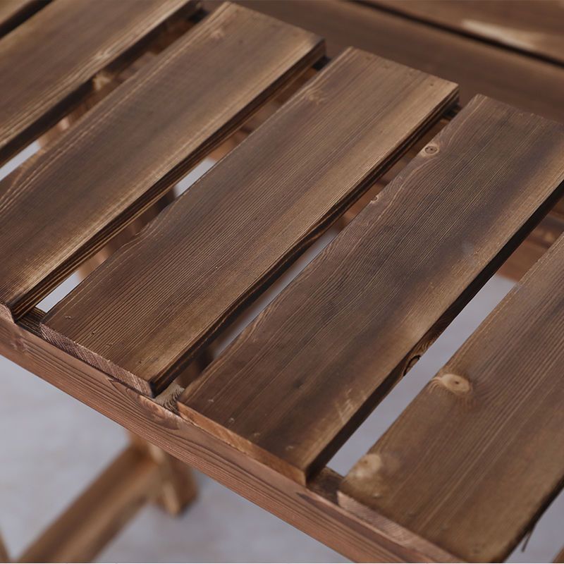 碳化防腐实木花架单层花几户外阳台阶梯脚踩凳多肉室内外多层特价