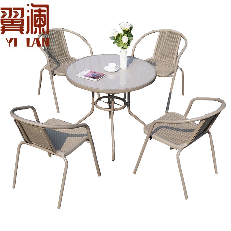 翼澜 户外桌椅 圆桌 套