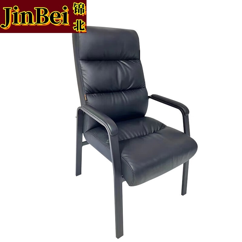 锦北皮质会议椅椅子电脑椅办公椅会议培训椅网布椅弓形椅职员座椅H-1高清大图