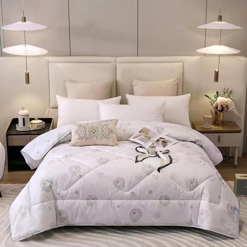 悠梦嘉居 鄂尔多斯臻品羊毛被高密度防羽布防钻毛无异味100%优质水洗羊毛 200*230cm YB-12910