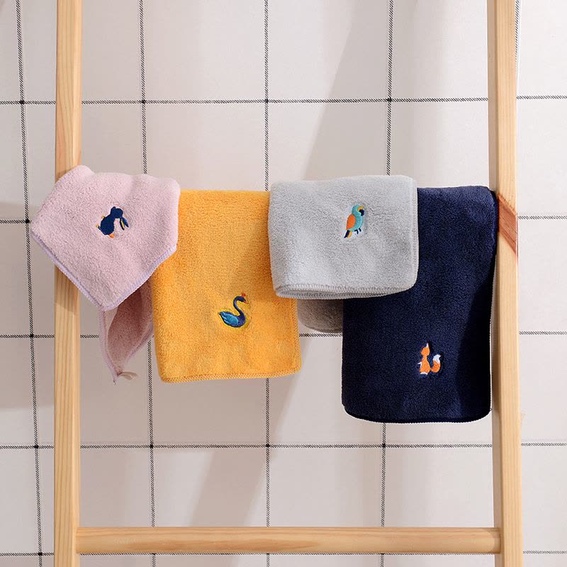 天山柔 35*75cm 87g 珊瑚绒动物园 毛巾 (计价单位:条)图片