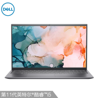戴尔DELL 新15Pro 灵越5510 15.6英寸全面屏软件滤蓝光商务学生笔记本电脑(十一代i5-11320H 16G 512G MX450 2G独显 IPS高清屏)银色 标配