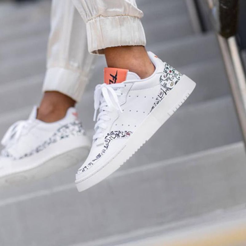 Adidas/阿迪达斯三叶草 女鞋SUPERCOURT W舒适耐磨运动休闲板鞋 EH1019