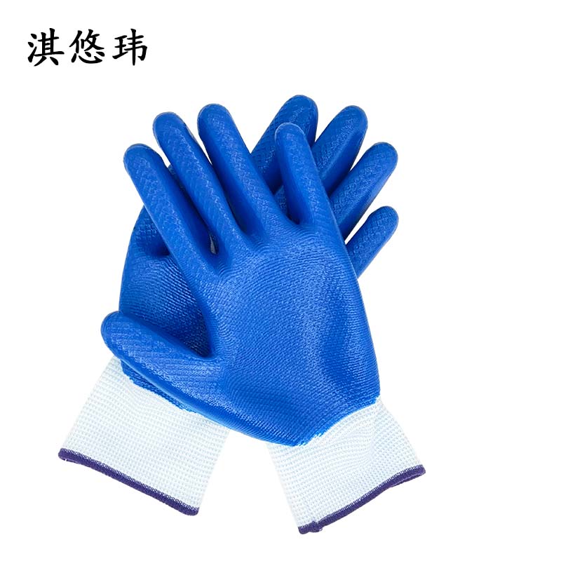 淇悠玮 耐磨防滑涂胶手套QSB045 双高清大图