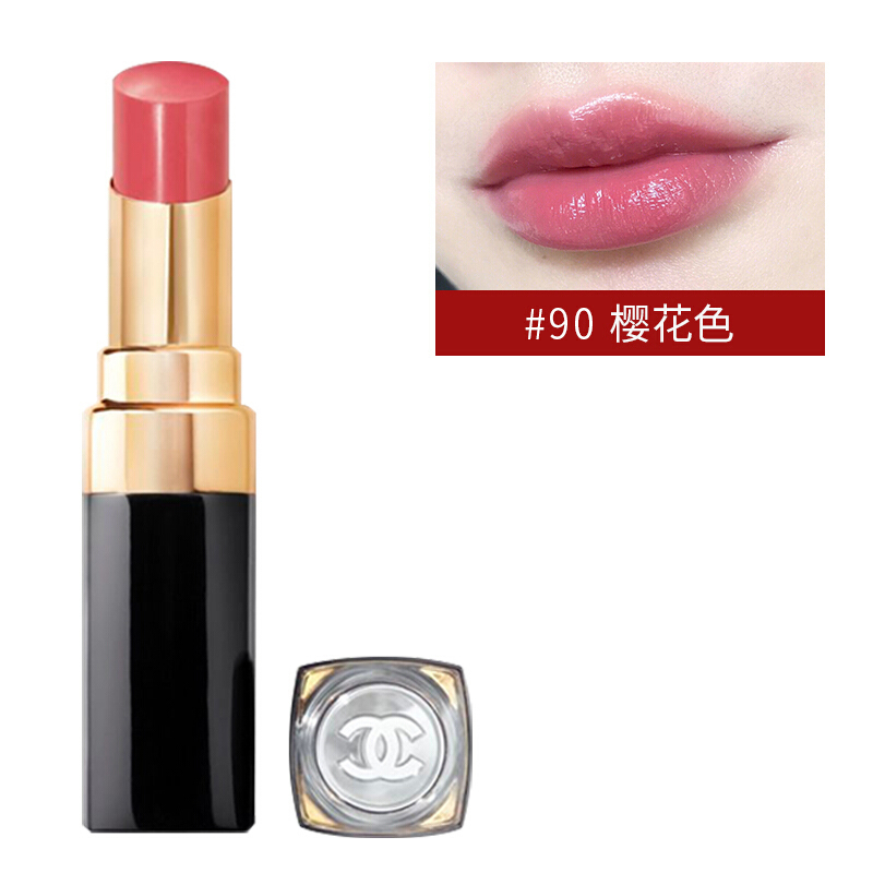 香奈儿口红cocoflash新款闪亮唇膏90号 抖音推荐 COCO90号显色口红 JOUR樱花色