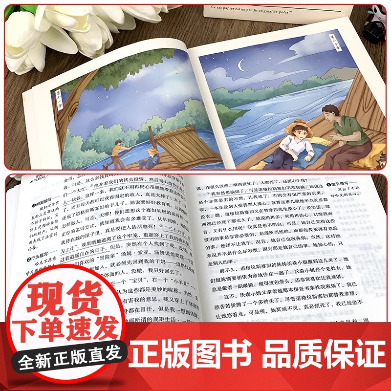 哈克贝利费恩历险记 无障碍精读版 爱阅读课程化丛书快乐读书吧精读版中小学生语文课内外拓展阅读外国文学学生课外书 儿童文学高清大图