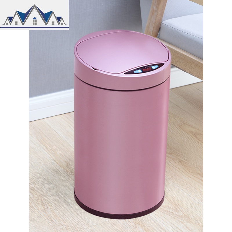 创意电动智能感应式垃圾桶家用厨房客厅卫生间厕所带盖自动拉圾筒 三维工匠高清大图