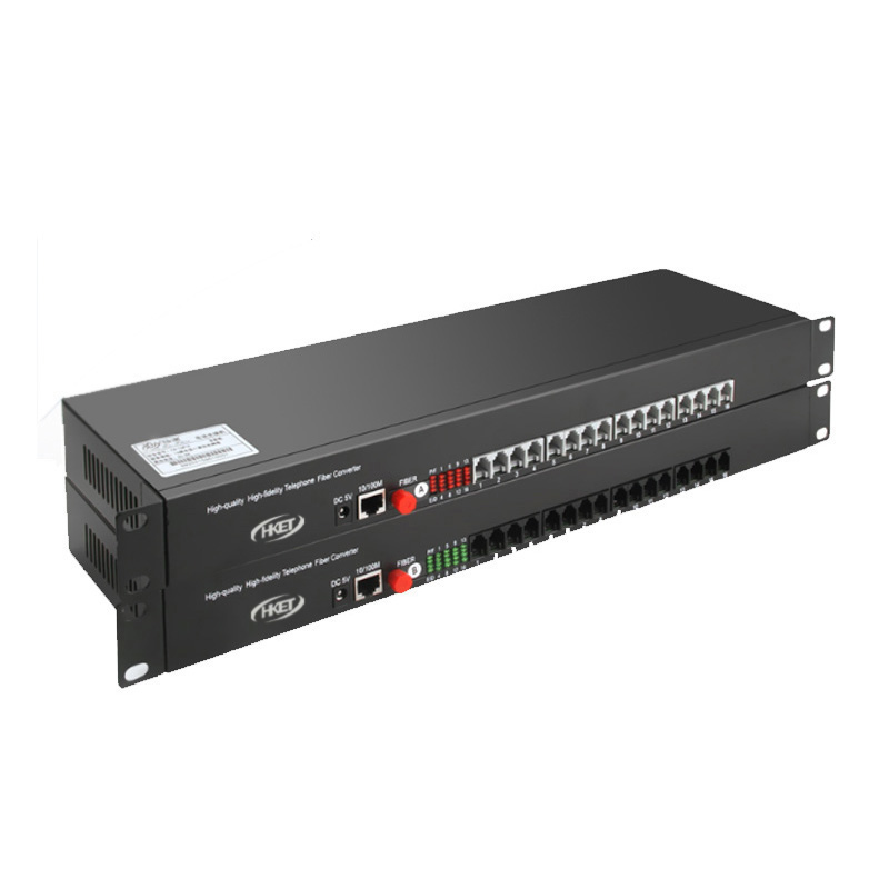 华科亿通 16路电话+1路网络光端机 HKET-16P1E