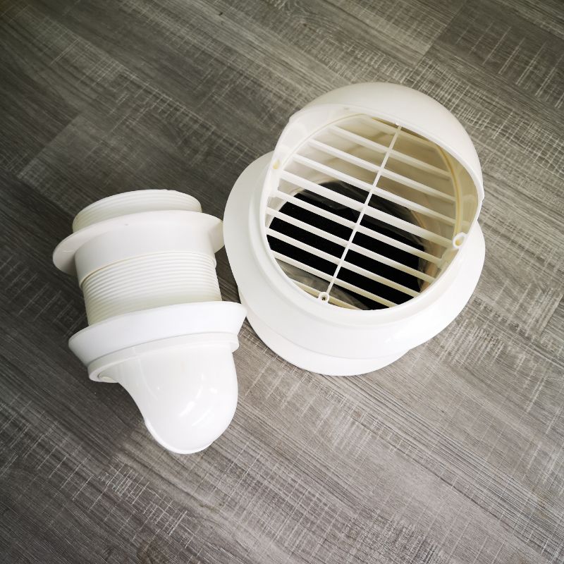 闪电客新款外墙穿墙风帽一体式风帽出风口新风系统配件75110防雨帽