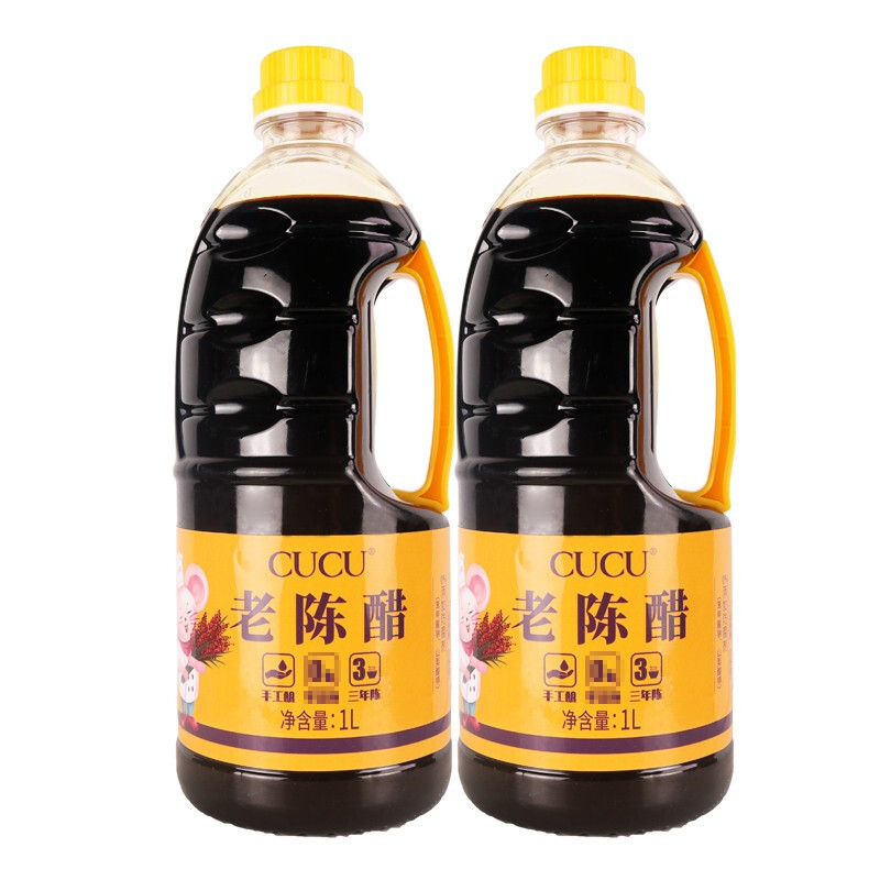 CUCU 陈醋手工三年老陈醋鼠年纪念款食用醋1L*2桶