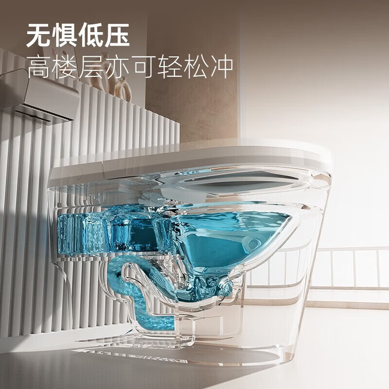 惠达（HUIDA）轻智能坐便器 ES20-Q马桶零水压限制座圈加热离座冲水家用虹吸停电冲水高清大图