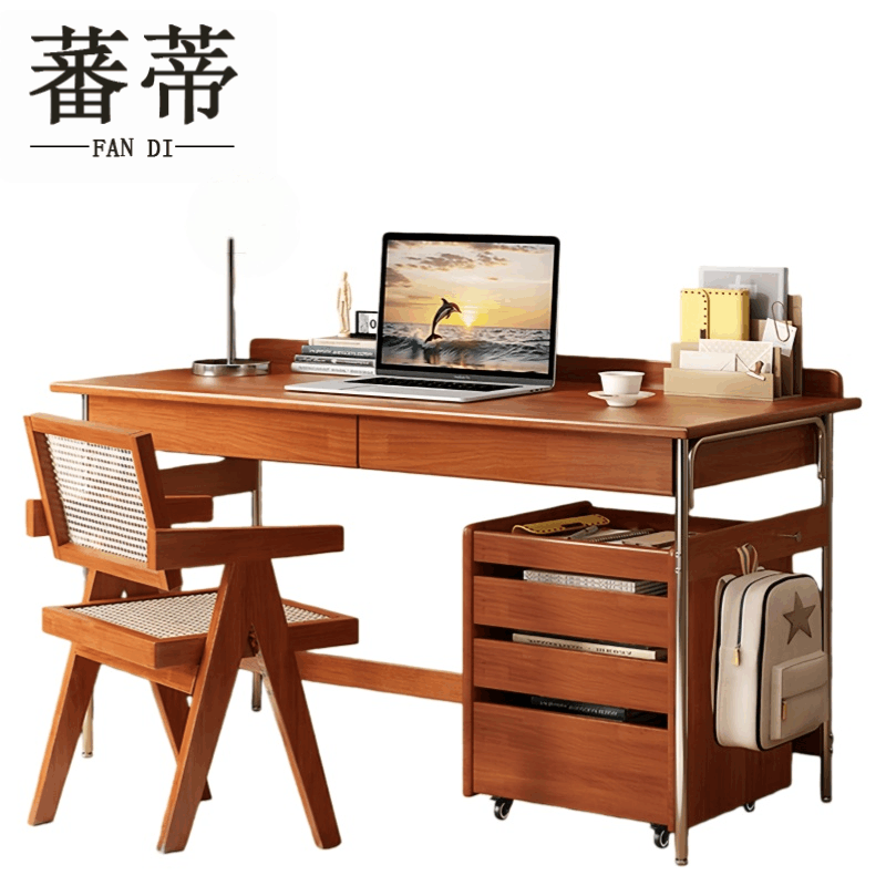 蕃蒂书桌1m(1桌1柜1椅)套图片