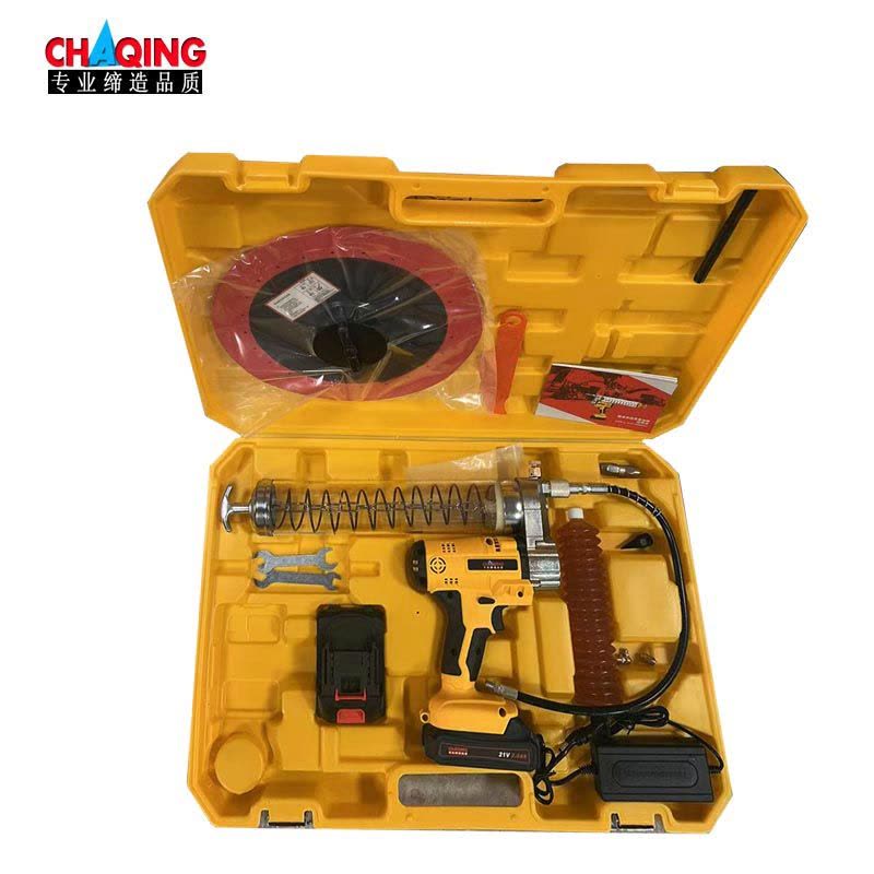CHAQING 充电式黄油枪 电动黄油枪 锂电黄油枪 21V双锂电(套)图片