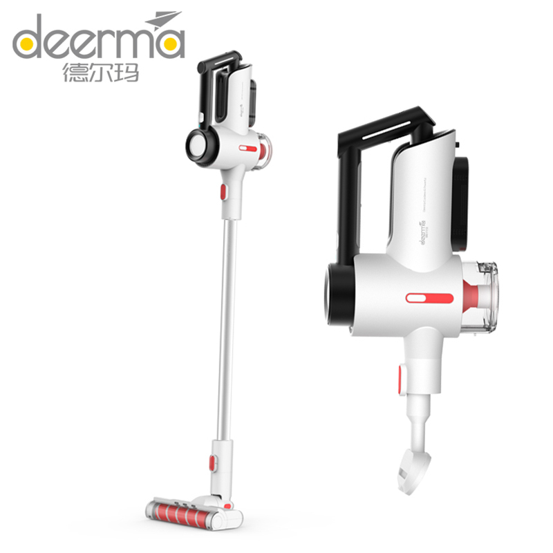 德尔玛(Deerma)无线吸尘器 VC40 防静电软绒电动滚刷 进口锂电池 5大刷头两用挂座 吸尘器