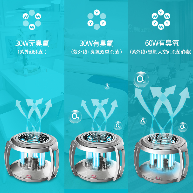 雪莱特(Cnlight) 杀菌灯 60W 智能WiFi紫外线 紫外线灯 移动式家用 APP控制家用消毒台灯