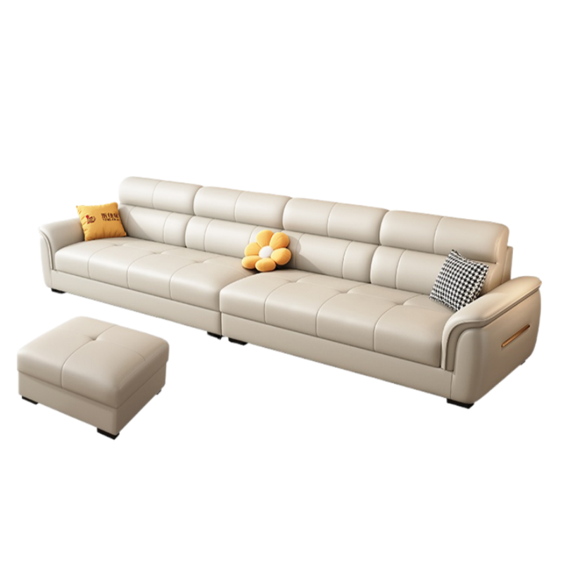 智叶舟沙发组合320*90*88cm(4+脚踏)套高清大图