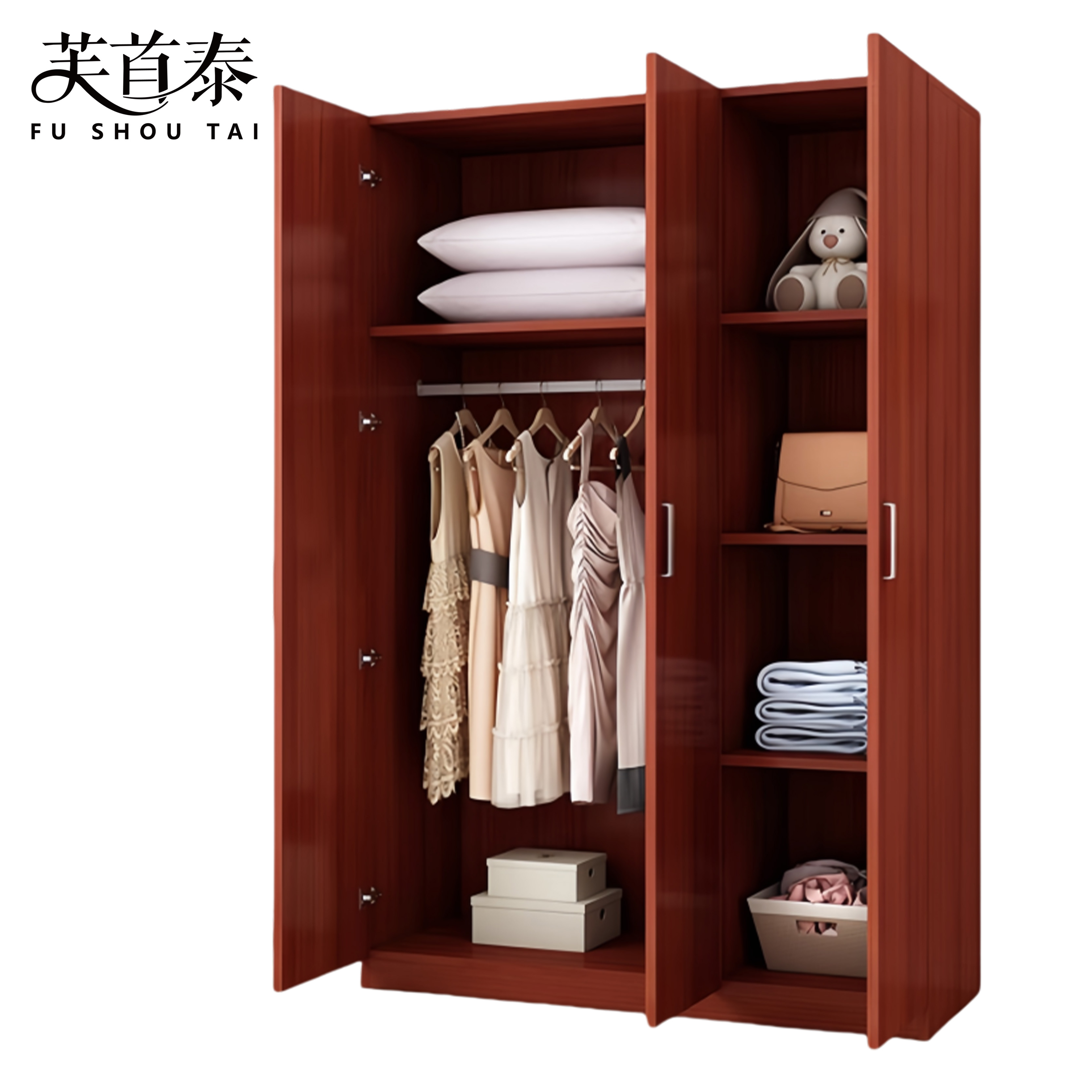 芙首泰三门衣柜1200*400*1800mm台高清大图