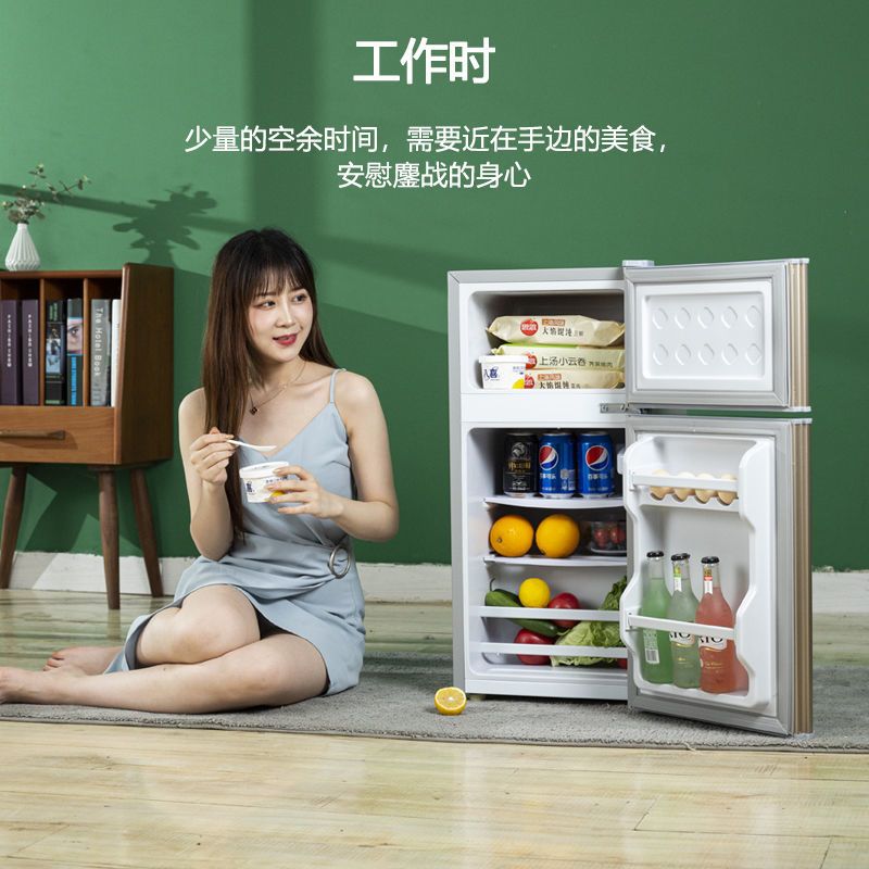 小冰箱家用电冰箱租房宿舍二人迷你单人两门冷藏冷冻节能大容量|42a