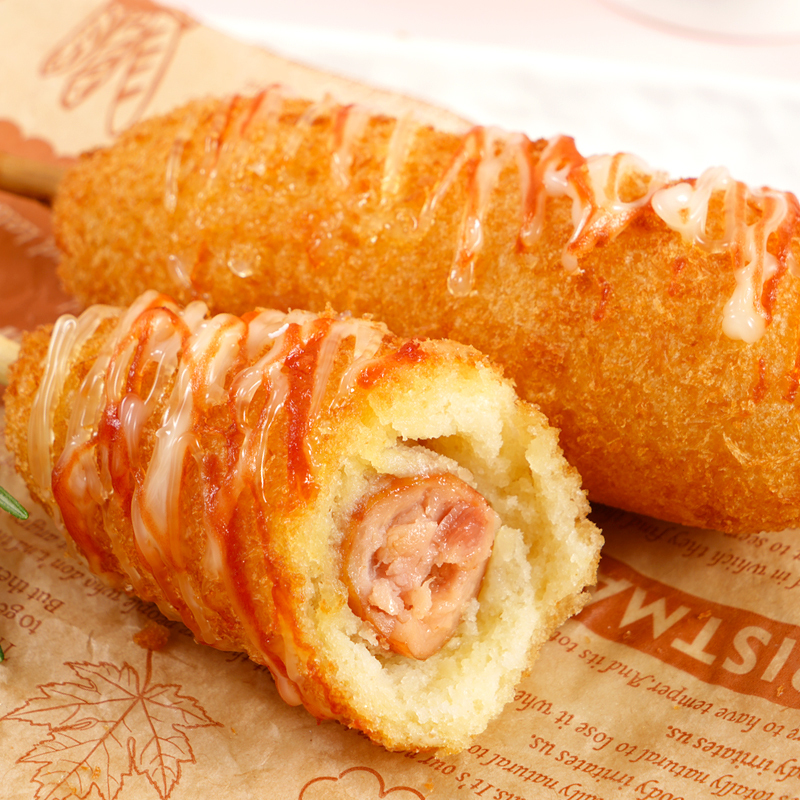 大希地 爆浆芝士热狗棒210g*3 烤肉肠冷冻热狗烧烤肠台式香肠