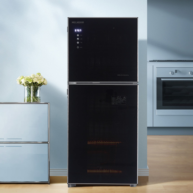 美菱(MeiLing) 消毒柜 立柜式 二星级 臭氧+高温 75L 上下双模碗柜 ZTD-ML108Bs高清大图