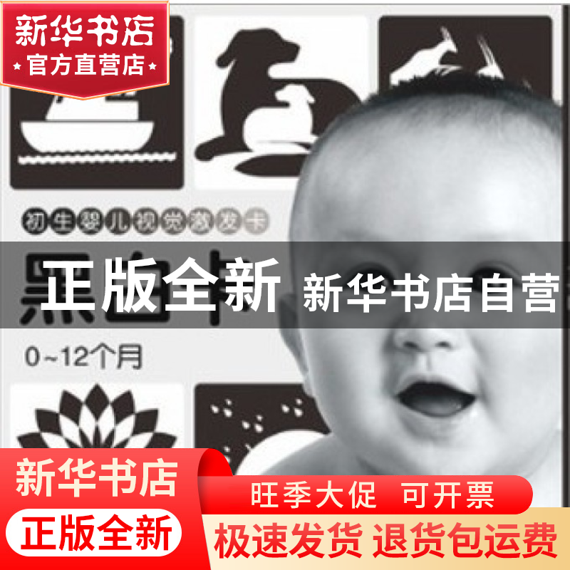 正版 咿呀宝贝视觉激发启智卡(黑白卡0-12个月) 康巍 湖南少儿 97高清大图