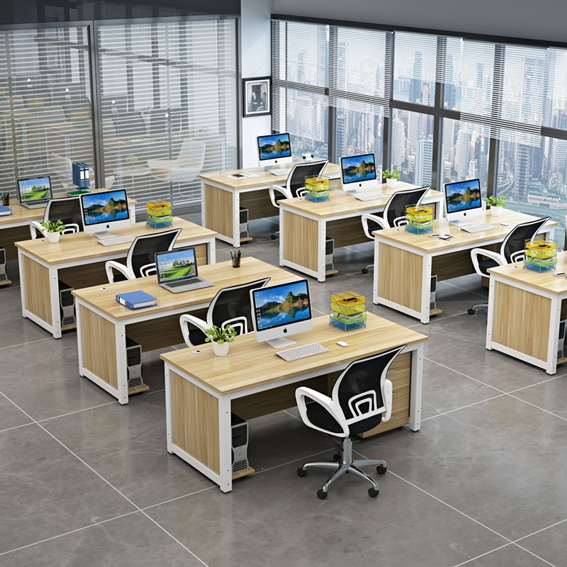 现代简约家用台式电脑桌单人古达办公桌办公室桌子写字台老板书桌工位