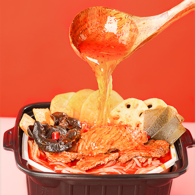 锅圈食汇麻辣牛肉自热火锅405克