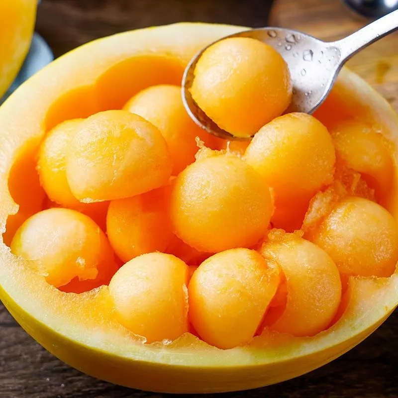 [清甜大果]五个农民陕西黄河蜜甜瓜8.5-9斤优选大果新鲜当季水果整箱5斤黄金哈密瓜民勤蜜瓜孕妇水果高清大图