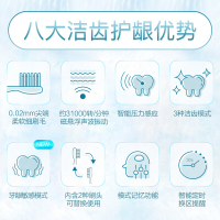 松下(Panasonic)电动牙刷成人通用声波震动情侣系列多种模式组合软毛充电式 EW-DC12