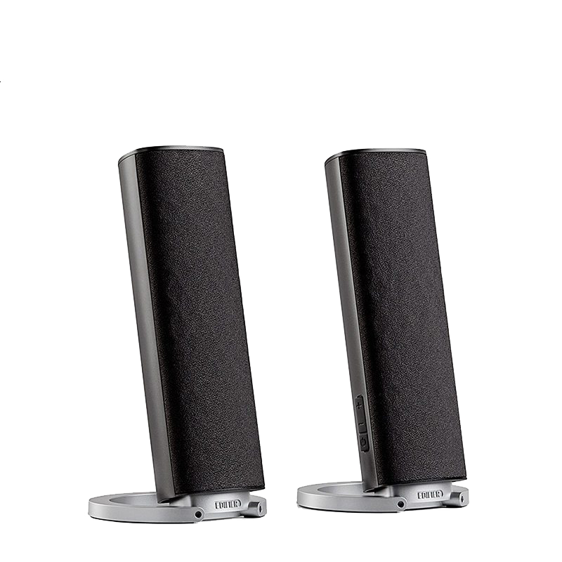 EDIFIER/漫步者 R26T多媒体有源音箱2.0立体声台式电脑笔记本桌面音响家用 灰色 铁灰色