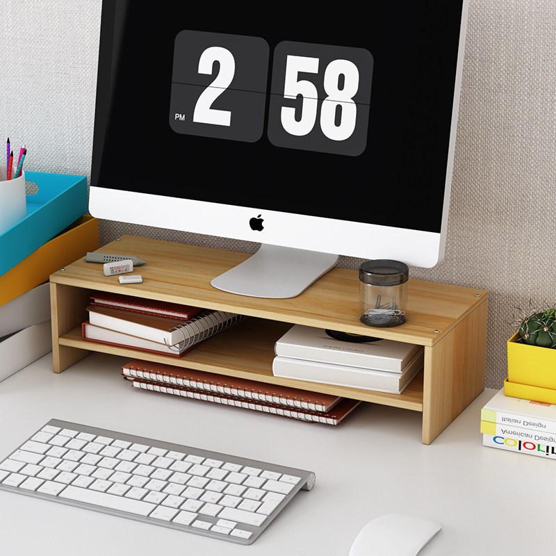 电脑显示器屏增高架底座桌面键盘整理收纳置物架托盘支架子抬加高