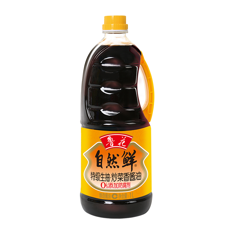 鲁花自然鲜特级生抽炒菜香酱油1L 1000ml