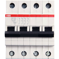 ABB断路器380V三相四线空气开关正品4P16A四极空开开关SH204-C16