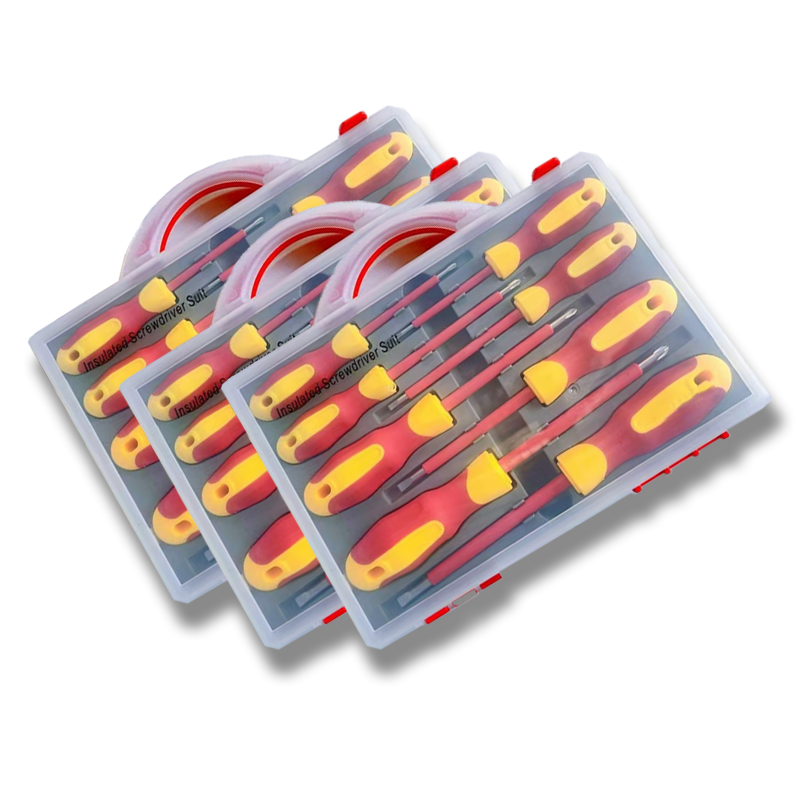 立伟铁牛500v绝缘螺丝刀八件套/套高清大图