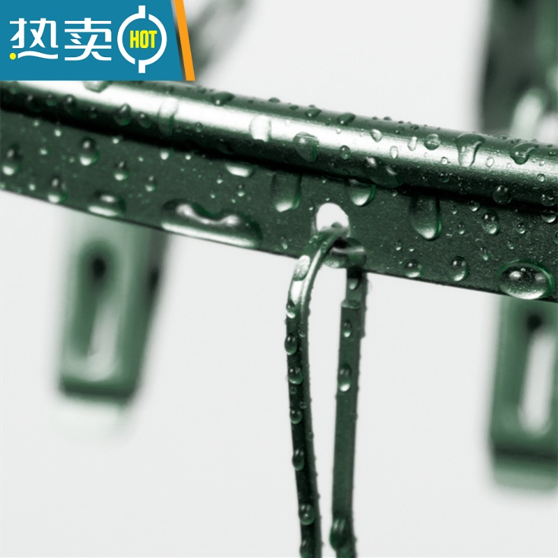 XIANCAI铝合金晾晒袜子夹器圆盘晾衣架内衣挂钩多夹子婴儿不锈钢防风夹高清大图