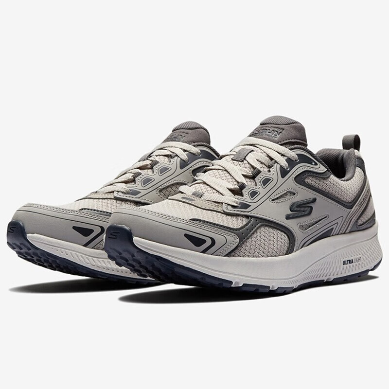 斯凯奇（Skechers）男鞋跑步鞋秋季新款防滑减震跑鞋休闲运动鞋高清大图