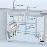 AO史密斯(A.O.Smith)厨下式家用直饮净水器R50VTC1 RO膜3年 7.8L/H净水机纯水机