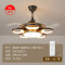 苏宁放心购 吊扇灯北欧风扇吊灯现代简约轻奢客厅电风扇大气家用带灯吊扇LED餐厅隐形吊扇灯FS635