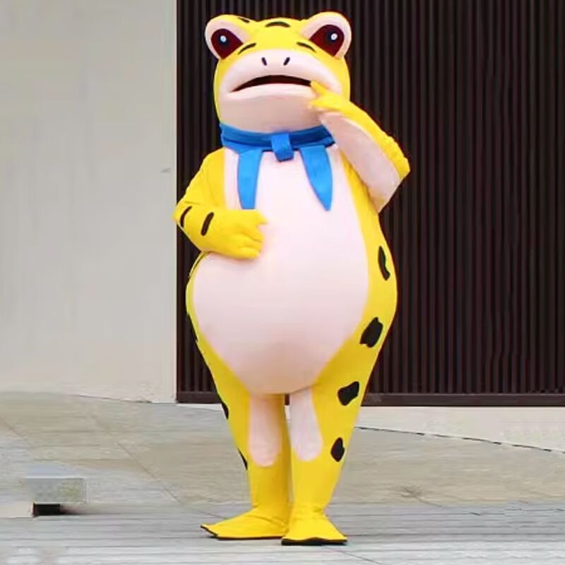 企购优品夏季薄款充气卡通人偶服装公仔网红青蛙玩偶衣服充气款155175