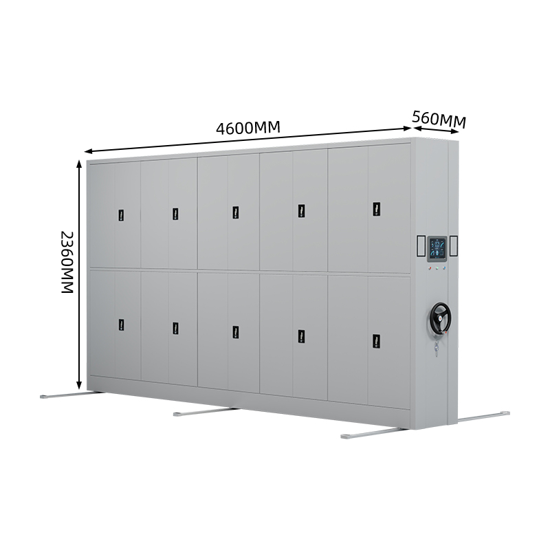 臻远 ZY-MJJA-19 智能密集架移动式档案柜钢制轨道智能密集柜 通双节 一列五组高清大图