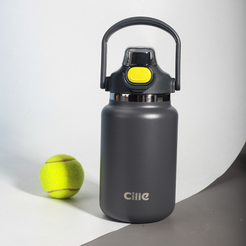 希乐（cille）大容量保温杯男女士316不锈钢杯子便携户外旅行运动车载吸管杯子高清大图