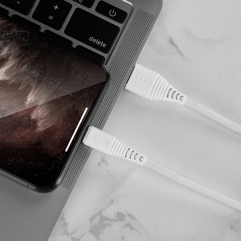 可逸Kivee苹果数据线(1.2米)2.4A快充苹果13手机充电线头适用iPhone14Plus/xs/8连接线12充电