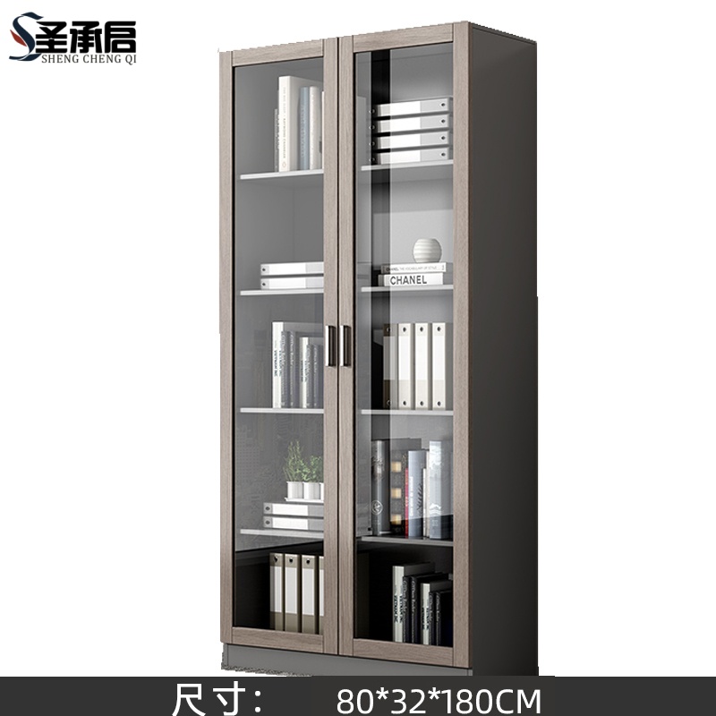 圣承启 木质书柜 对开台高清大图