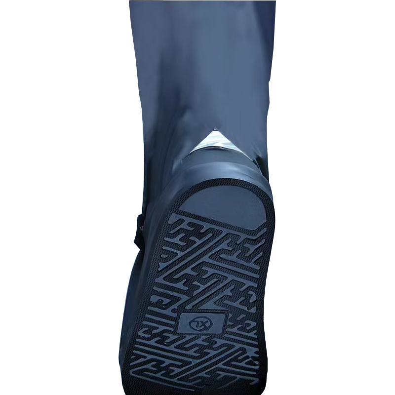 邦能之星雨鞋套高筒防水加厚耐磨防滑男款防雨便携鞋套下雨水鞋脚套女雨靴N58172高清大图